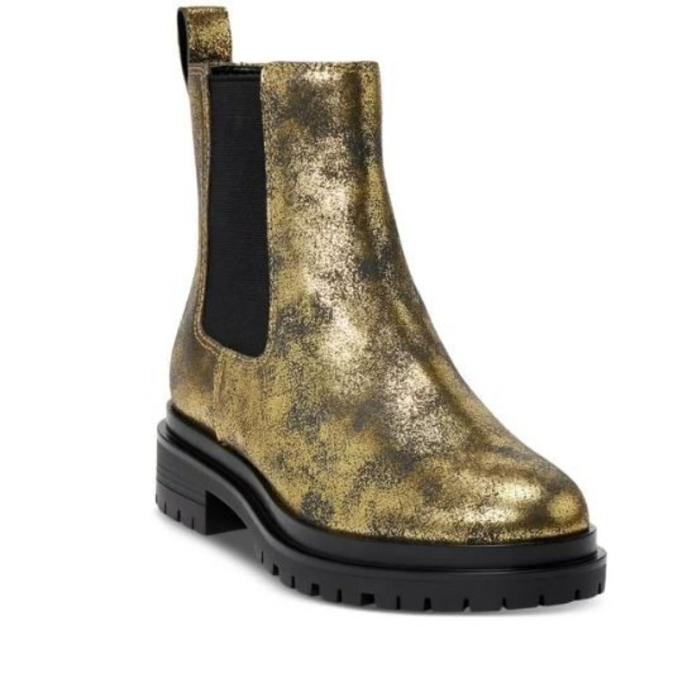 NEW! Lauren Ralph Lauren Distressed Lug Chelsea Boot Corinne Women's Size  8.5